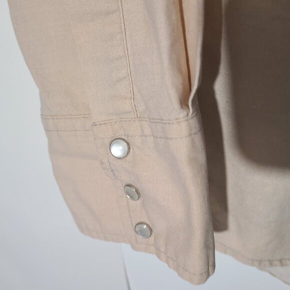 Vintage Rustler by Wrangler Aztec Pearl Snap Southwest Large Men's Shirt MadeUSA - Picture 6 of 7